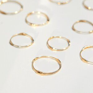 Catbird - Painter's Gold Stacking Ring